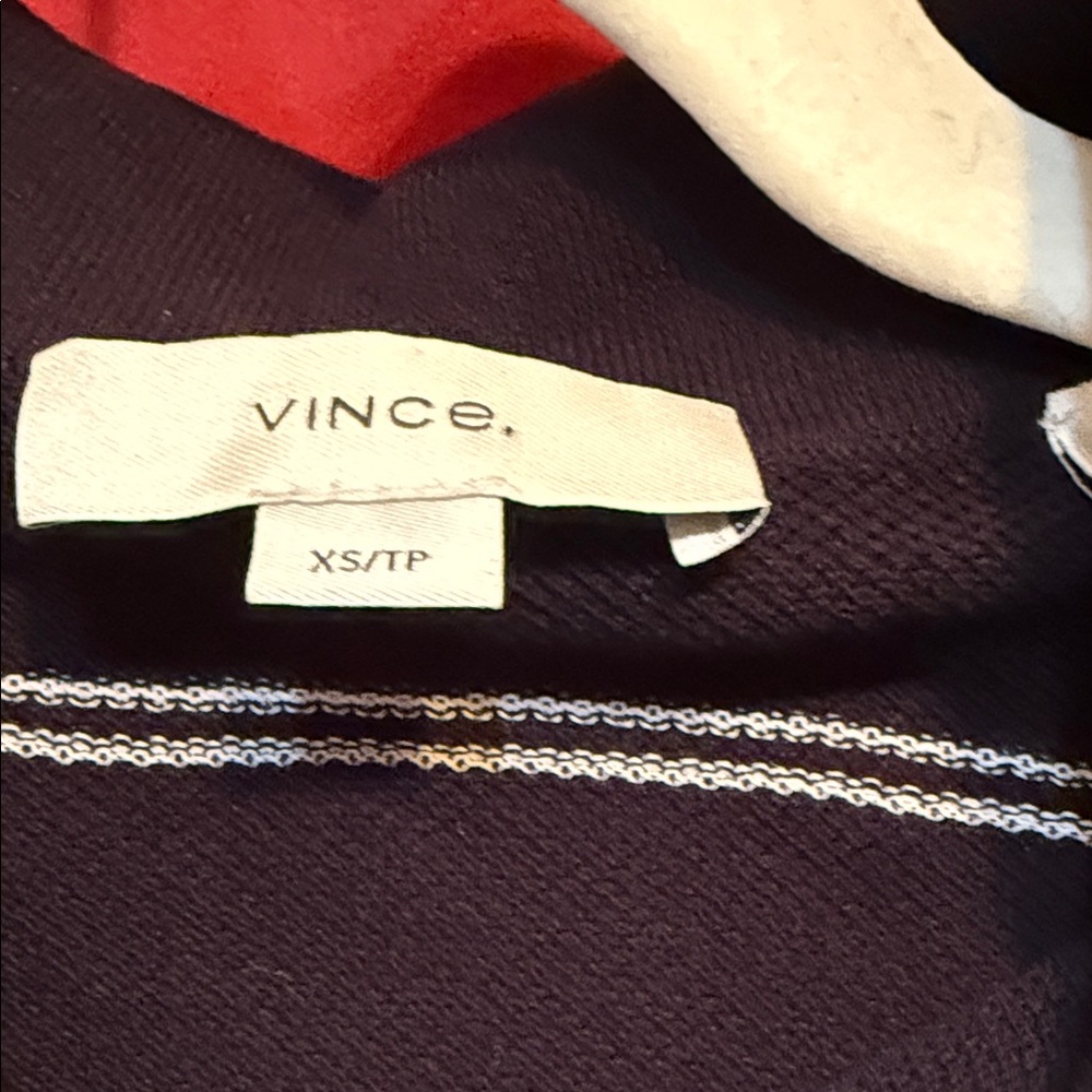 Vince Dark Blue Polo with White Accents - Picture 2 of 3